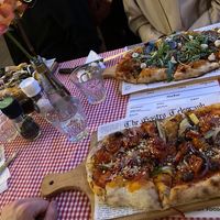 Vegetariana pizza  at Trevi's in Amsterdam