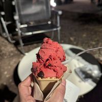 Vaso chico de frambuesa y chocolate at Rapanui in Buenos Aires