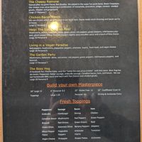 Menu side 2. at Brittany's Brick Oven Pizza in Madison