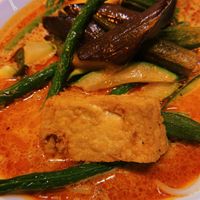 Curry pot had amazing flavors, a bit spicy! But not too bad. If you don’t like spicy food — don’t order! Fair warning!  at Mamak Vegan Kitchen in Chamblee