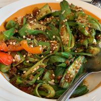 Sambal okra at Mamak Vegan Kitchen in Chamblee