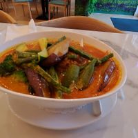 Spicy tofu and eggplant at Mamak Vegan Kitchen in Chamblee