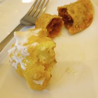 Curry pie and curryflower at Mamak Vegan Kitchen in Chamblee