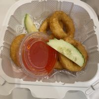 Vegan Calamari - soy   at Mamak Vegan Kitchen in Chamblee