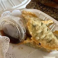 Fried dumplings  at Mamak Vegan Kitchen in Chamblee
