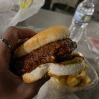 Nashville Hot Chicken sandwich   at Vuture Food in San Pedro