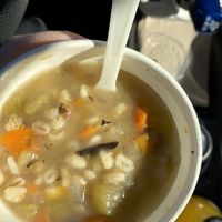 Mushroom barley soup   at Chef's Table in Fairfield