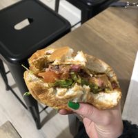 “Lamb” burger  at Burger Plant in Dunedin