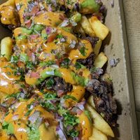 Mexican loaded fries at Burger Plant in Dunedin