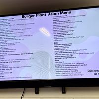 Non-burger menu  at Burger Plant in Dunedin