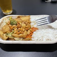 Kung Pao Tofu, take away. Spicy and a big serving    at Burger Plant in Dunedin