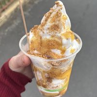 Banoffee sundaey  at Burger Plant in Dunedin