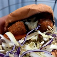 Chook burger at Burger Plant in Dunedin