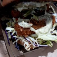 Chook burger at Burger Plant in Dunedin