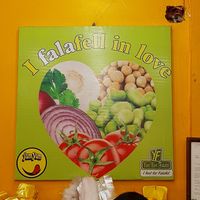 ! at Yum Yum Falafel in Dahab