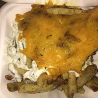 cheddar bacon ranch fries $5.95 at Evolution Fast Food in San Diego
