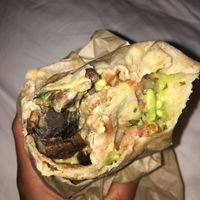 mushroom burrito $8.25 at Evolution Fast Food in San Diego