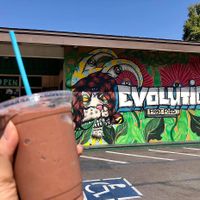 Chocolate shake with homemade ice cream and almond milk. Creamy and delicious!  at Evolution Fast Food in San Diego