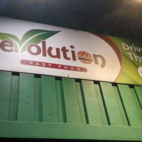 Street side at Evolution Fast Food in San Diego