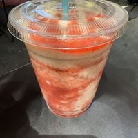 Strawberry shakee  at Evolution Fast Food in San Diego
