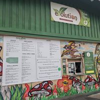 A huge variety of foods. at Evolution Fast Food in San Diego