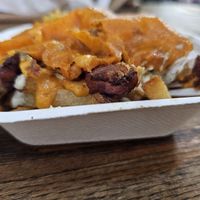 Bacon ranch fries at Evolution Fast Food in San Diego