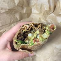 cali burrito!!! at Evolution Fast Food in San Diego