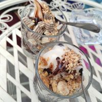 Frozen Yoghurt at Wunderladen Coffeeshop in Vienna