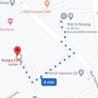 Tuk tuk drivers know Wat Si Muang. Kungs cafe is a short walk from there. at Kung's Cafe in Vientiane