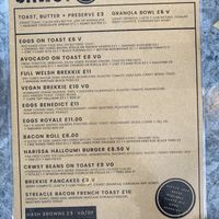 Menu July 2022  at Crwst in Cardigan