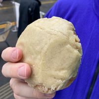 vegan vanilla doughnut  at Crwst in Cardigan