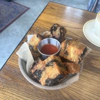 Seaweed hash browns   at Crwst in Cardigan