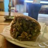 Vegan arepas  at Coffee Romance in Quito