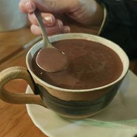 Vegan hot chocolate   at Coffee Romance in Quito