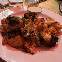 Vegan Buffalo cauliflower wings   at Pearl's in Lexington