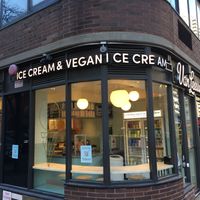 View from corner at Van Leeuwen Ice Cream - 3rd Ave in New York City