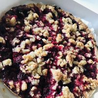 Tarte crumblée aux framboises  at L'Insouciance in Wavre