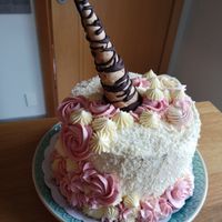Vegan Unicorn cake for 20 people at L'Insouciance in Wavre