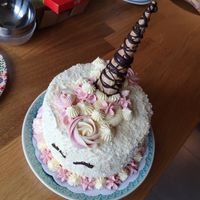 Vegan Unicorn cake for 20 people at L'Insouciance in Wavre