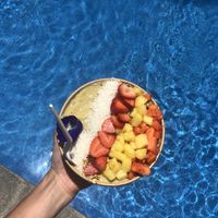 Matcha bowl at Vida Bowls in Huacas