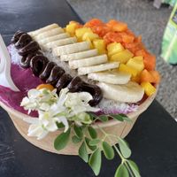 Mango Papaya Banana Edible Flower  at Vida Bowls in Huacas