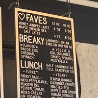 Menu at The Proper Cup in Portland