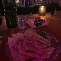 Homemade vegan hummus and pita bread- it was fresh and delicious. at The Jewel Box in Portland