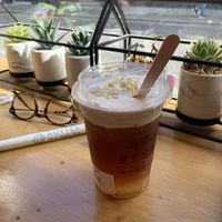 QQ Peach Oolong with Nut Cream  at NUTTEA - Soho in London