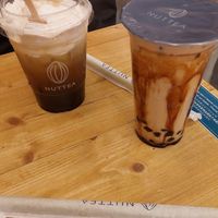 4 season tea with cream and Boba. Nut classic Boba tea at NUTTEA - Soho in London