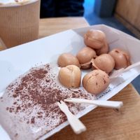 Waffles with nut cream at NUTTEA - Soho in London