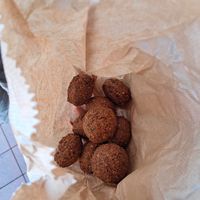 Lovely falafels at Naschmarkt in Vienna