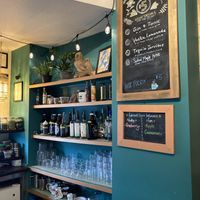 Behind the counterr  at The Green Owl Cafe in Madison