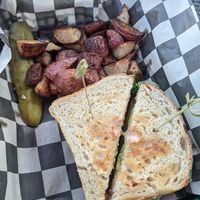 Cajun tofu sandwhich at The Green Owl Cafe in Madison