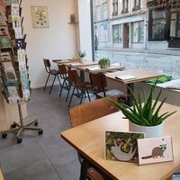 interior at Postbar in Bruges